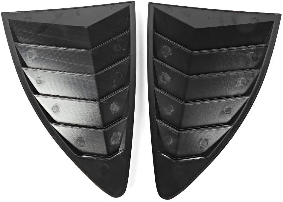 KIMISS Seitenfenster Luftschlitze, 2 Stück ABS Heckscheiben Luftschlitze Spoiler Panel Fit für 86 GT