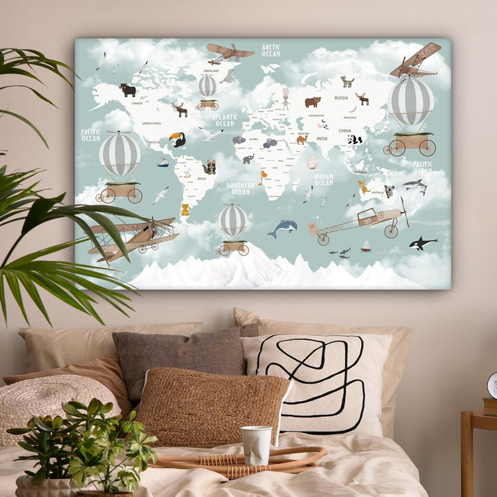 MuchoWow© Leinwandbild Gross 120x80 cm XXL Dekoration Wohnzimmer Bilder Pictures Wall Decoration Liv