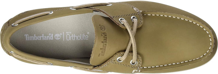 Timberland Herren Cedar Bay 2 Eye Boat Shoe 40 EU Weit Medium Beige Nubuck, 40 EU Weit Medium Beige