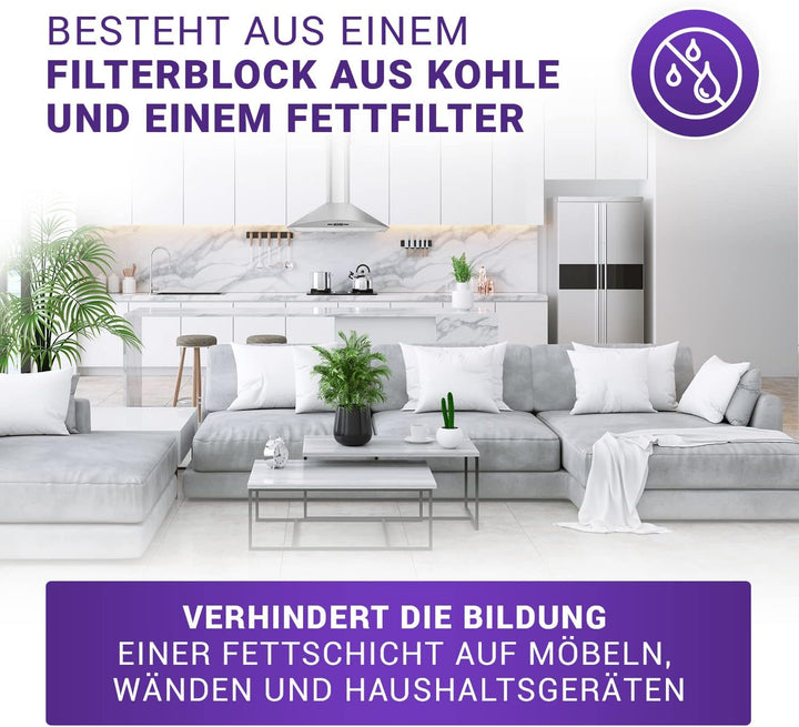 Filter Dunstabzugshaube Kohlefilter 430x175mm Ersatz für 296178 Neff Abzugshaube Filter - Aktivkohle