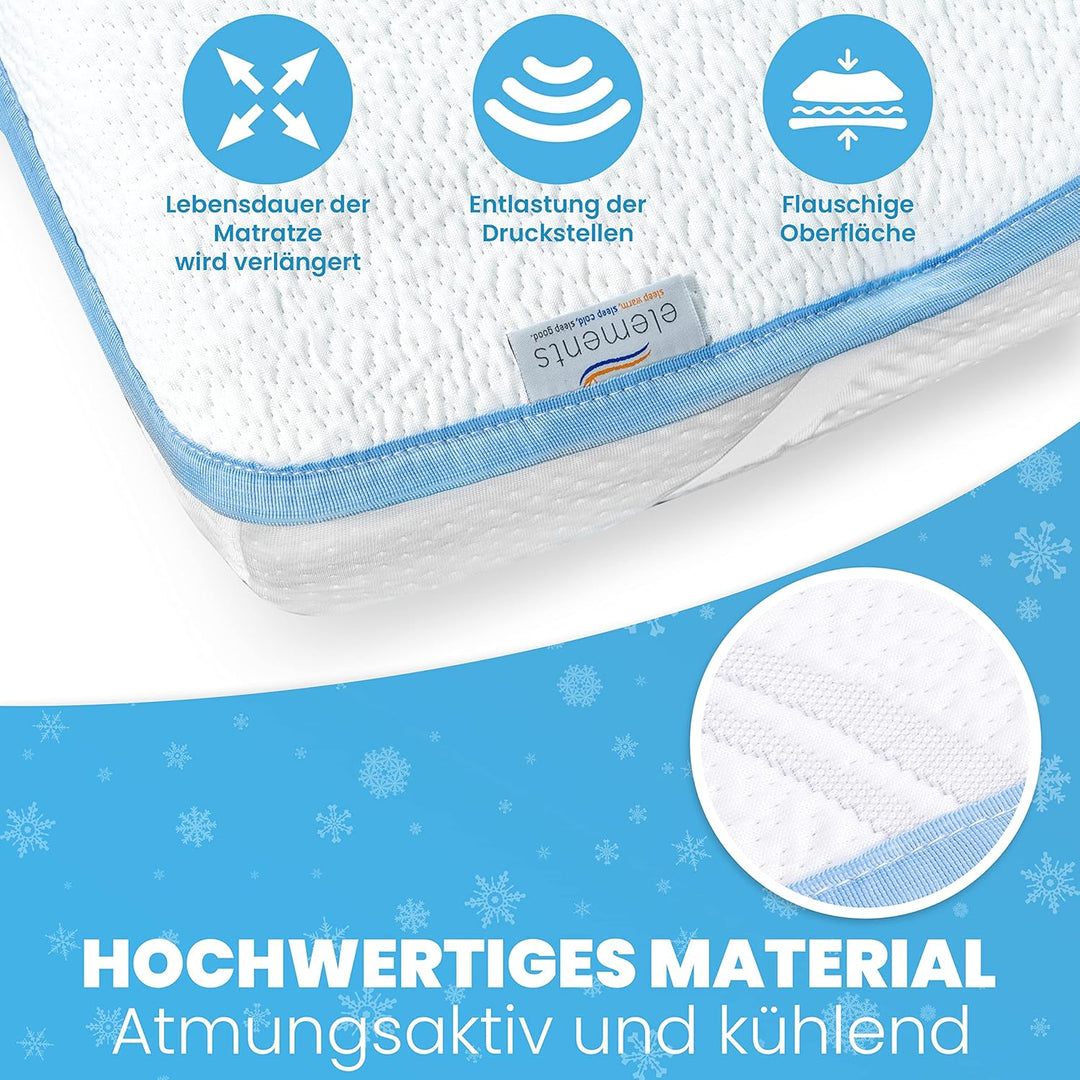 Premium Matratzenschoner Klimaregulierend – Kühlender Matratzen Schoner - Idealer Sommer Reisetopper