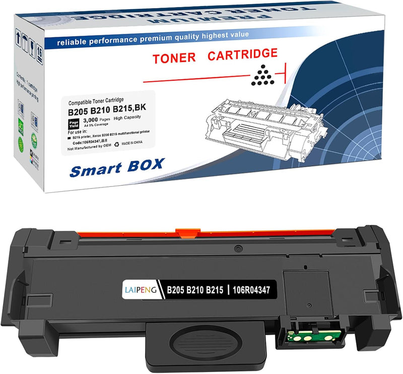 LAIPENG Kompatibler B205 B210 B215 Tonerkartusche 106R04346 106R04347 Toner 3000 Seiten für Xerox B2