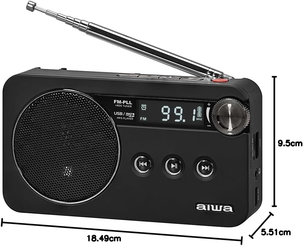 Aiwa MP3-CD-Radio RS-77PLL/BK - Marke EAN: 8435256810066