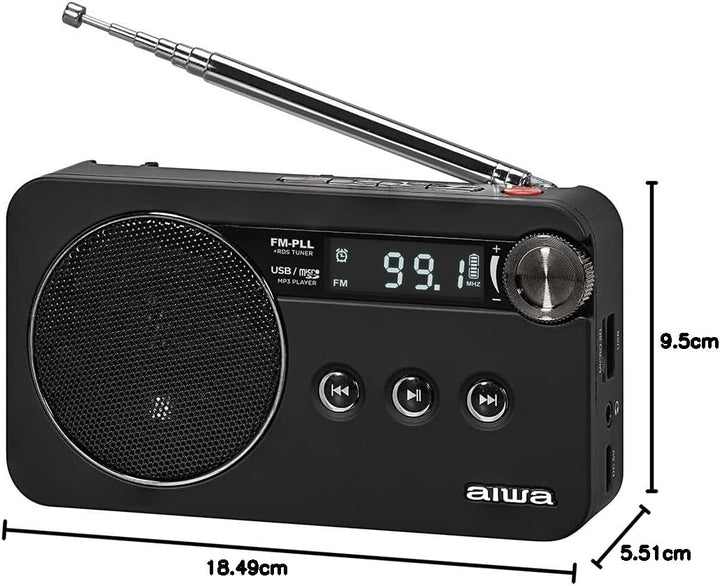 Aiwa MP3-CD-Radio RS-77PLL/BK - Marke EAN: 8435256810066