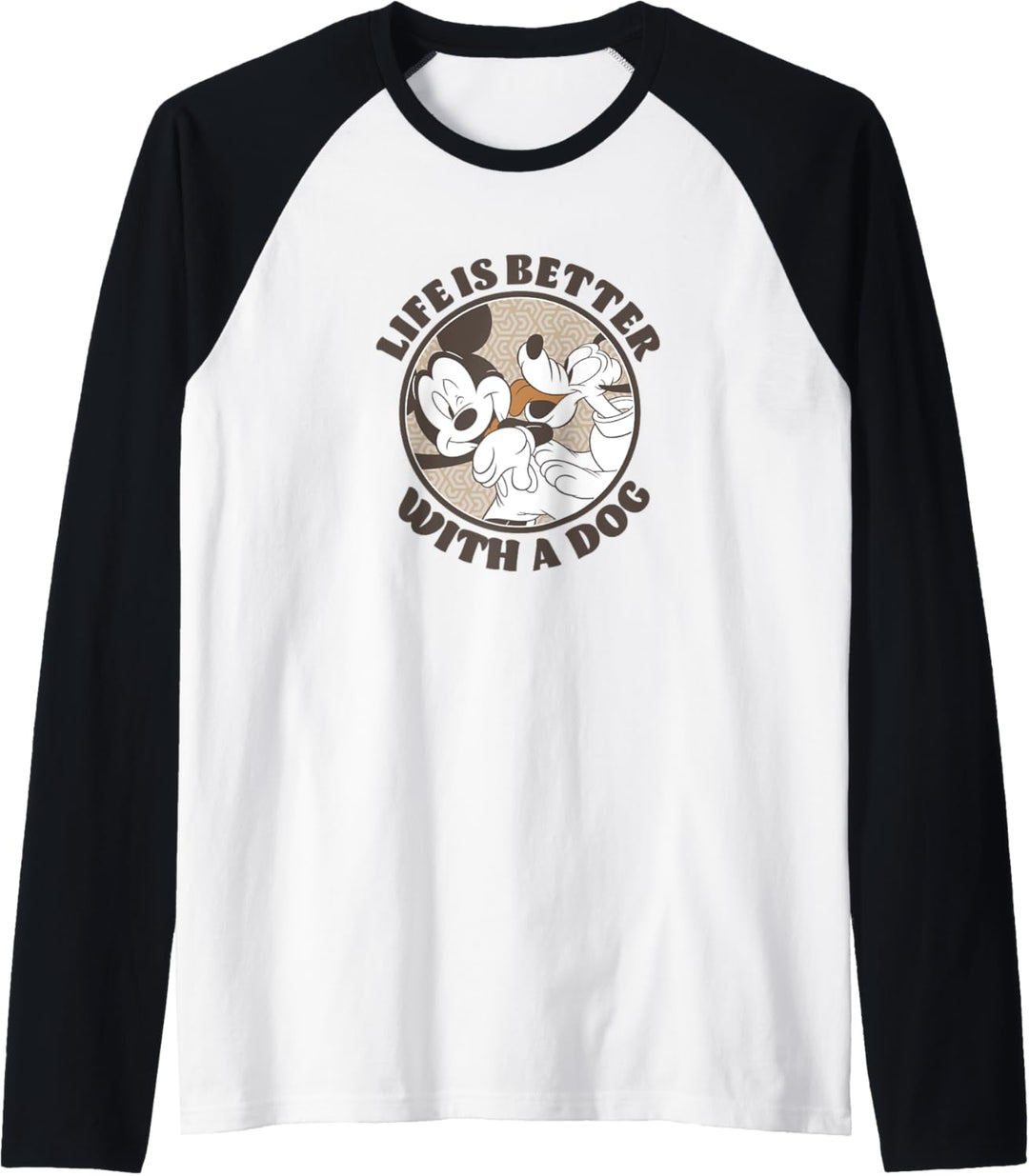 Disney Mickey And Friends Life Is Better With A Dog Raglan