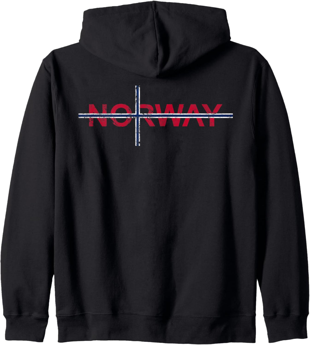 Norway Norwegen Flagge Skandinavien Reise Urlaub Norwegisch Kapuzenjacke