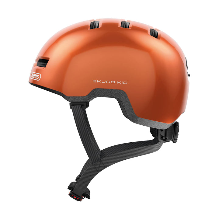 ABUS Kinderhelm Skurb Kid - robuster Fahrradhelm im Skater-Look mit Platz für einen Zopf und vielfäl