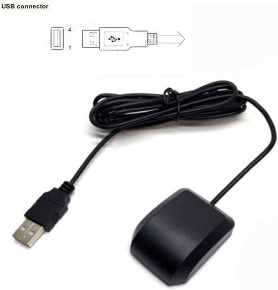 Riloer USB GPS Receiver Vk-162 Remote Mount Compatible with Google Earth Raspberry Pi Linux Window W