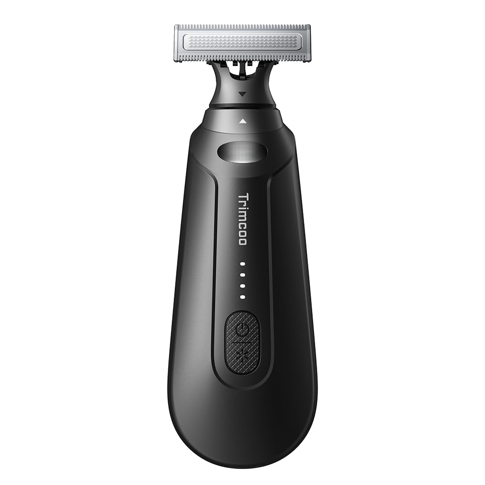 H5 Groin & Body Hair Trimmer for Men – 2025 Upgrade, Waterproof Wet/Dry Electric Groomer, USB-C Rech