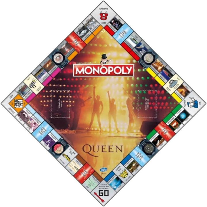 Winning Moves Monopoly Queen Edition für Fans (englische Ausgabe), Queen