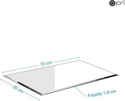 BIJON Glasplatte Tisch ESG Sicherheitsglas Rechteck - Für Esstisch, Couchtisch, Gartentisch, Schreib