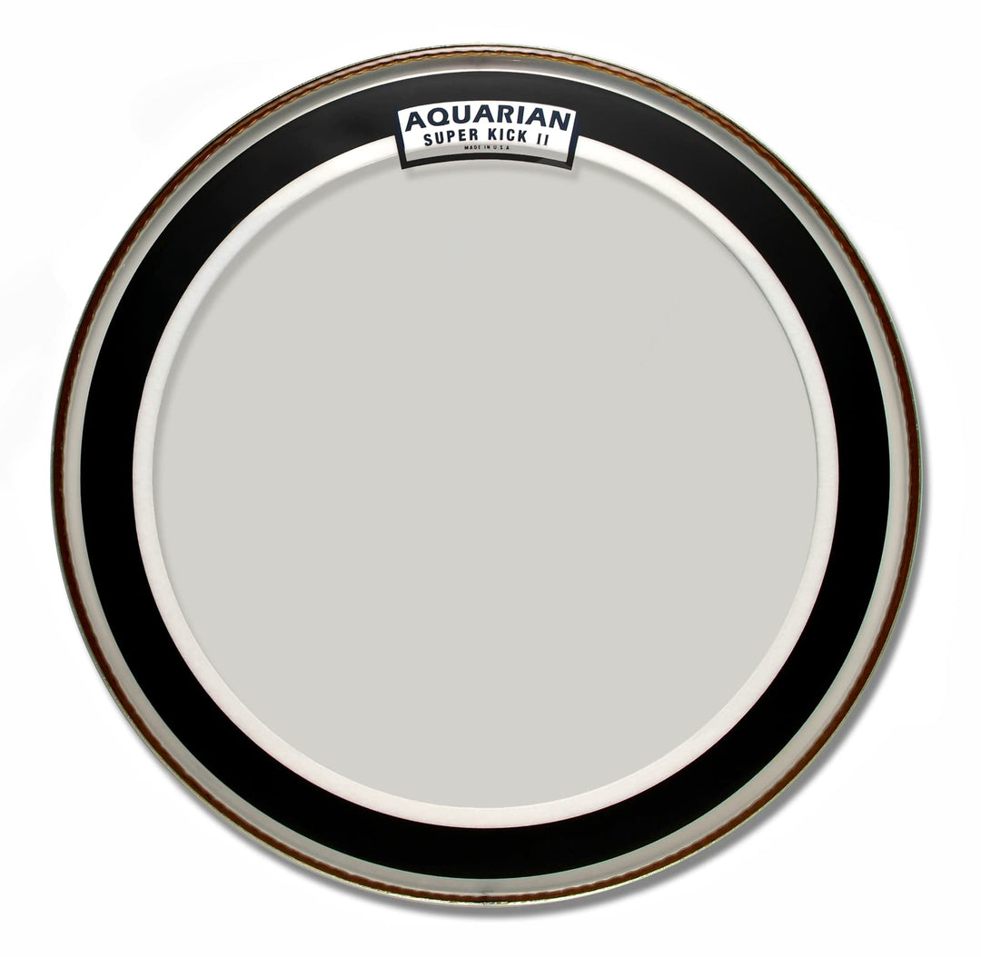 Aquarian SKII20 Super Kick Series - 20 inch - Clear - Double Ply transparent 20 Zoll, transparent 20