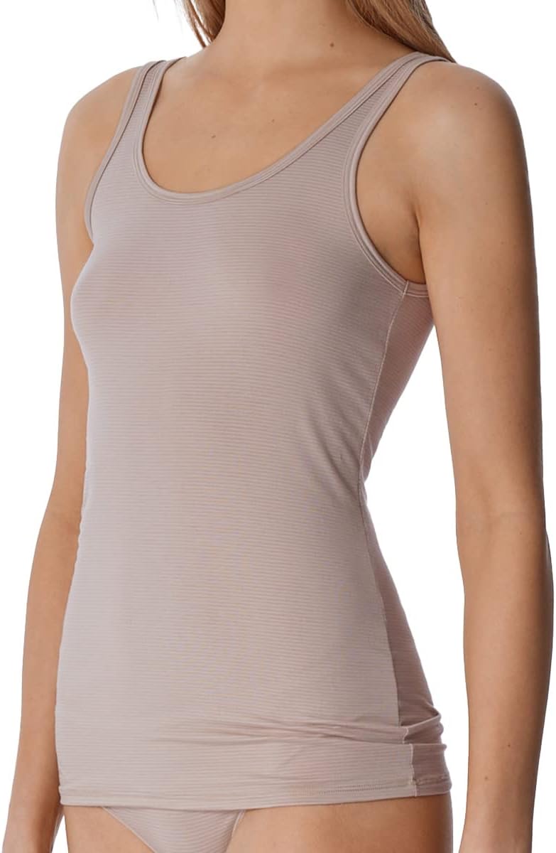 Schiesser Damen 2 PACK Trägertop Unterhemd - Modal Essentials, 4 X Sand