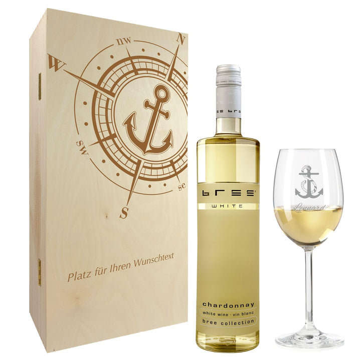 Geschenk zum Valentinstag – Wein Geschenksets – Weinglas mit Gravur 370ml – Geburtstagsgeschenke – G