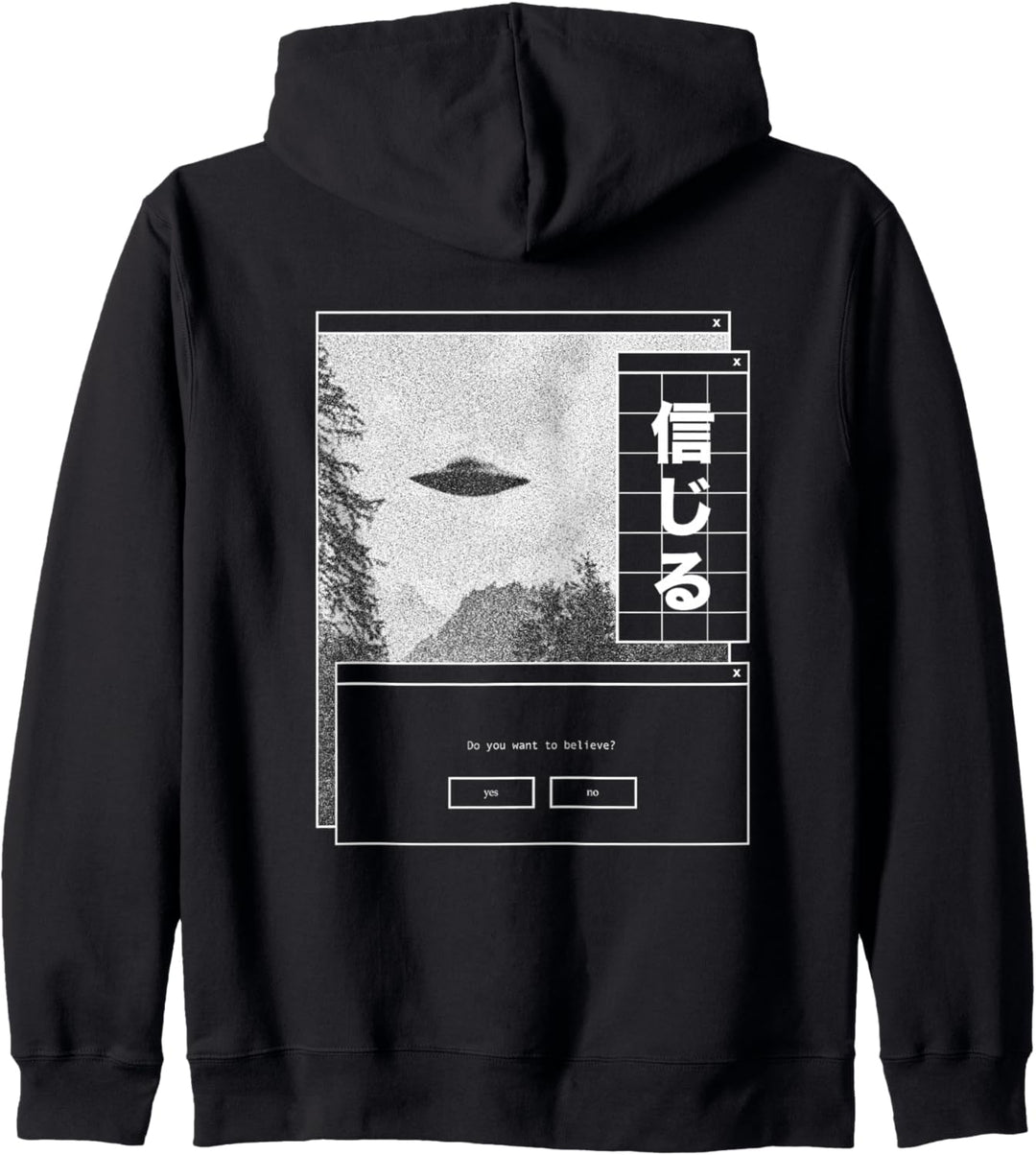 UFO Vaporwave Aesthetic | Japanisch 80s Synthwave | Japan Kapuzenjacke