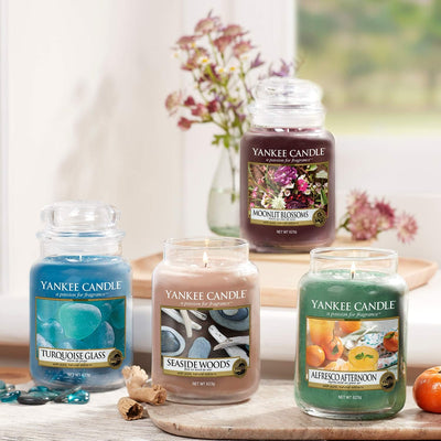 Yankee Candle Duftkerze im Glas (gross) | Seaside Woods | Brenndauer bis zu 150 Stunden