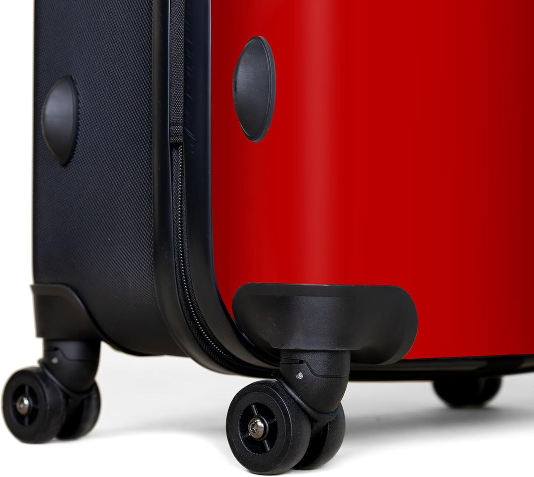 NoBoringSuitcases.com® Koffer XL Gross 77x51.5x28 cm Reisekoffer mit 4 Rollen Leicht Trolley Hartsch