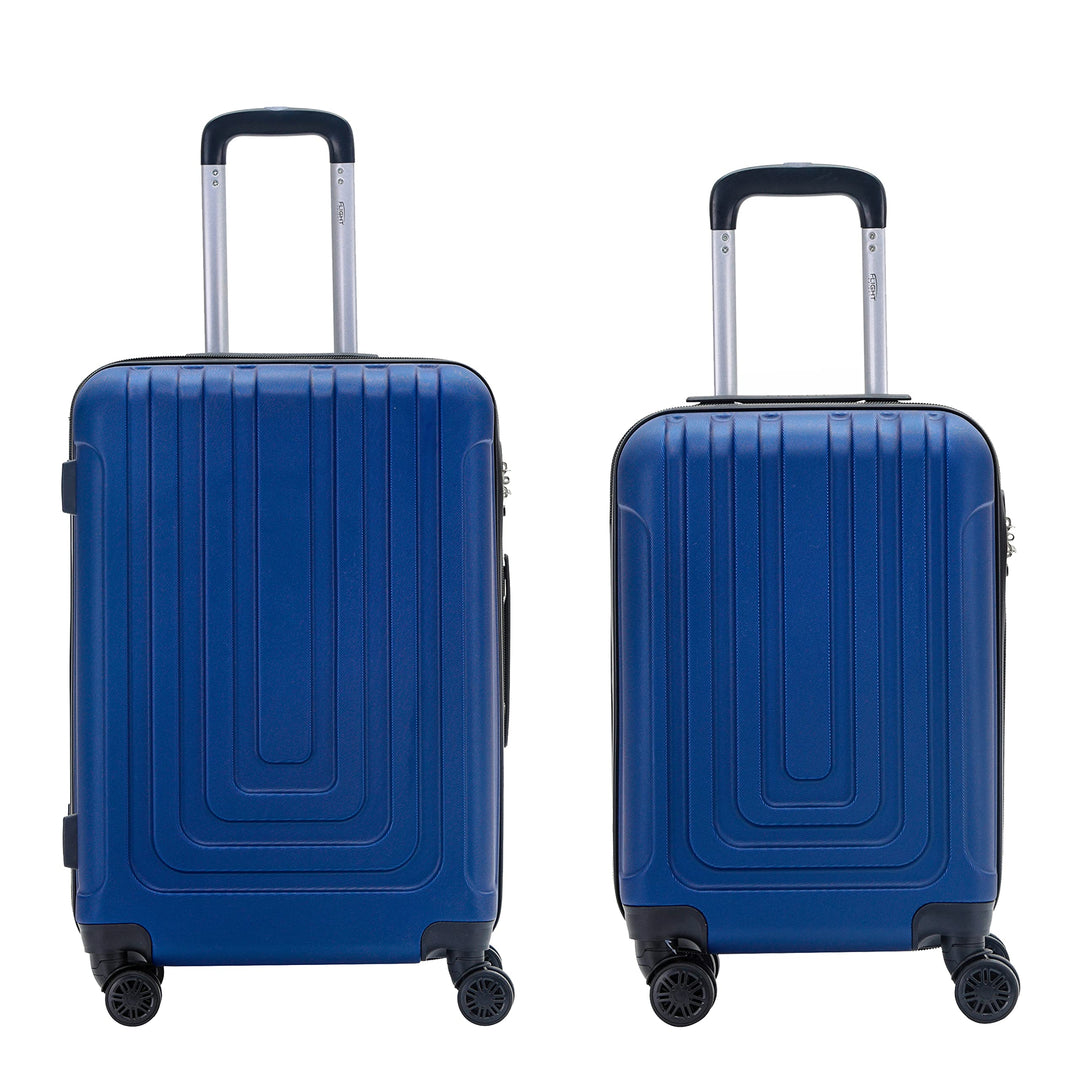 Flight Knight Premium-Reisekoffer - 8 Spinner-Rader - TSA-Kombinationsschloss - leichtes ABS-Hartsch