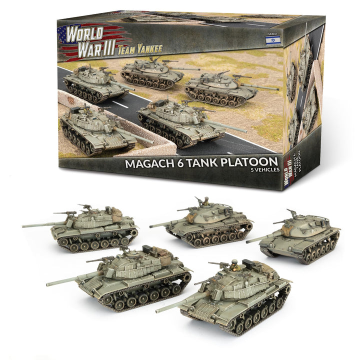 WW3: Magach 6 (Blazer) Platoon (WWIII x5 Plastic)
