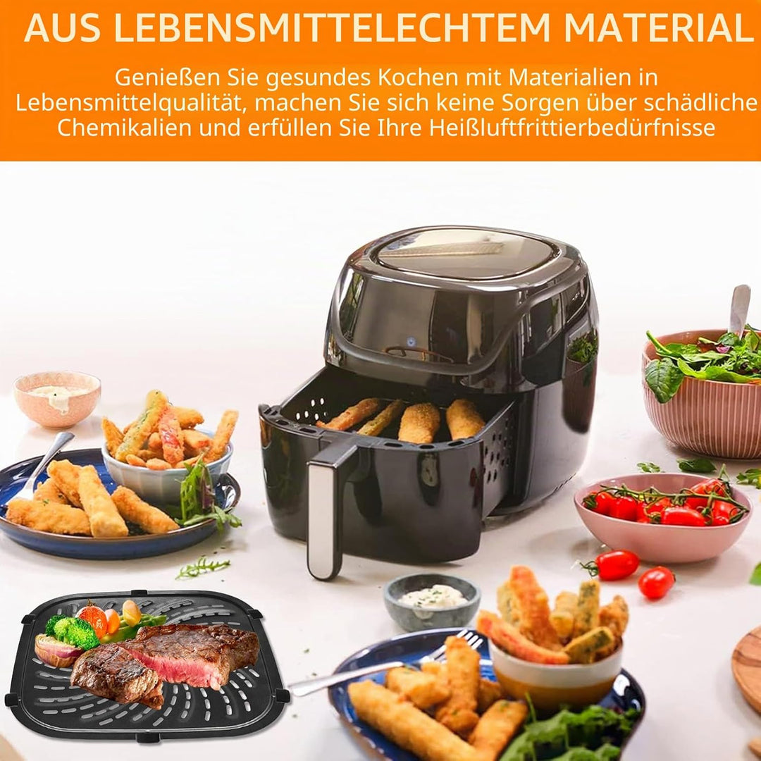 Ersatz-Grillplatte für Russell Hobbs SatisFry Airfryer 8L 27170-56, 24x24cm Ersatzteil Heissluftfrit