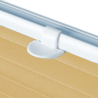 Eurohome Plissee Beige 105x120cm klemmfix ohne Bohren für Fenster und Türen 105x120cm Beige, 105x120