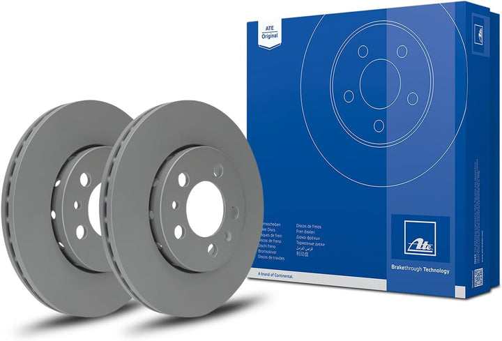 ATE Original Bremsscheibe - 2 Bremsscheiben - 24.0122-0151.1 - ECE-R90 Strassenzulassung