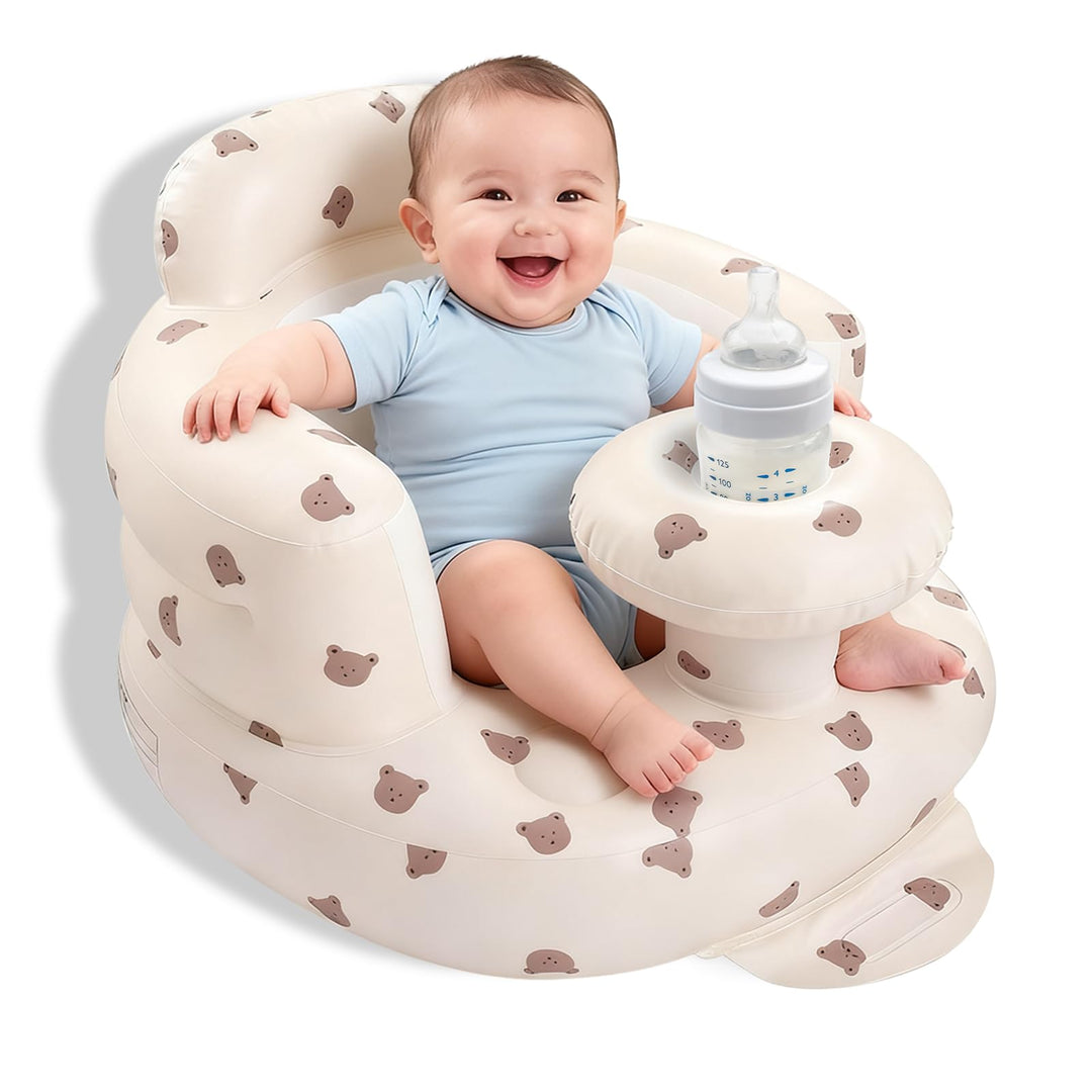 Arscniek Aufblasbare Babyschale für Säuglinge zum Sitzen, Baby Sit Up Stuhl für Babys ab 3 Monaten m
