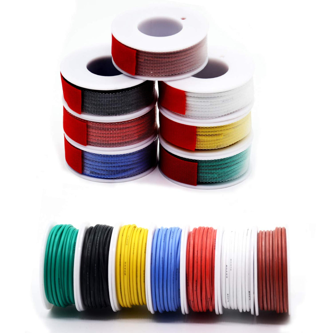 0. 08mm² 28 AWG Silikon Elektrischer Draht Kabel anschliessen Weich und flexibel Litzendraht aus ver