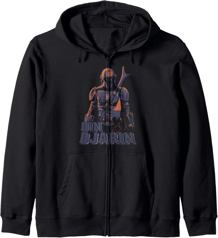 Star Wars Mandalorian Din Djarin Dark Backdrop Kapuzenjacke