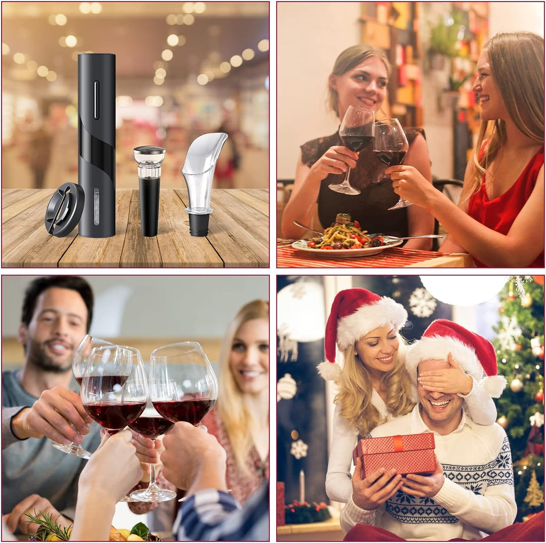 Elektrisches Weinflaschenöffner-Kit, Kabelloser Elektrischer Korkenzieher, Automatische Weinöffner F