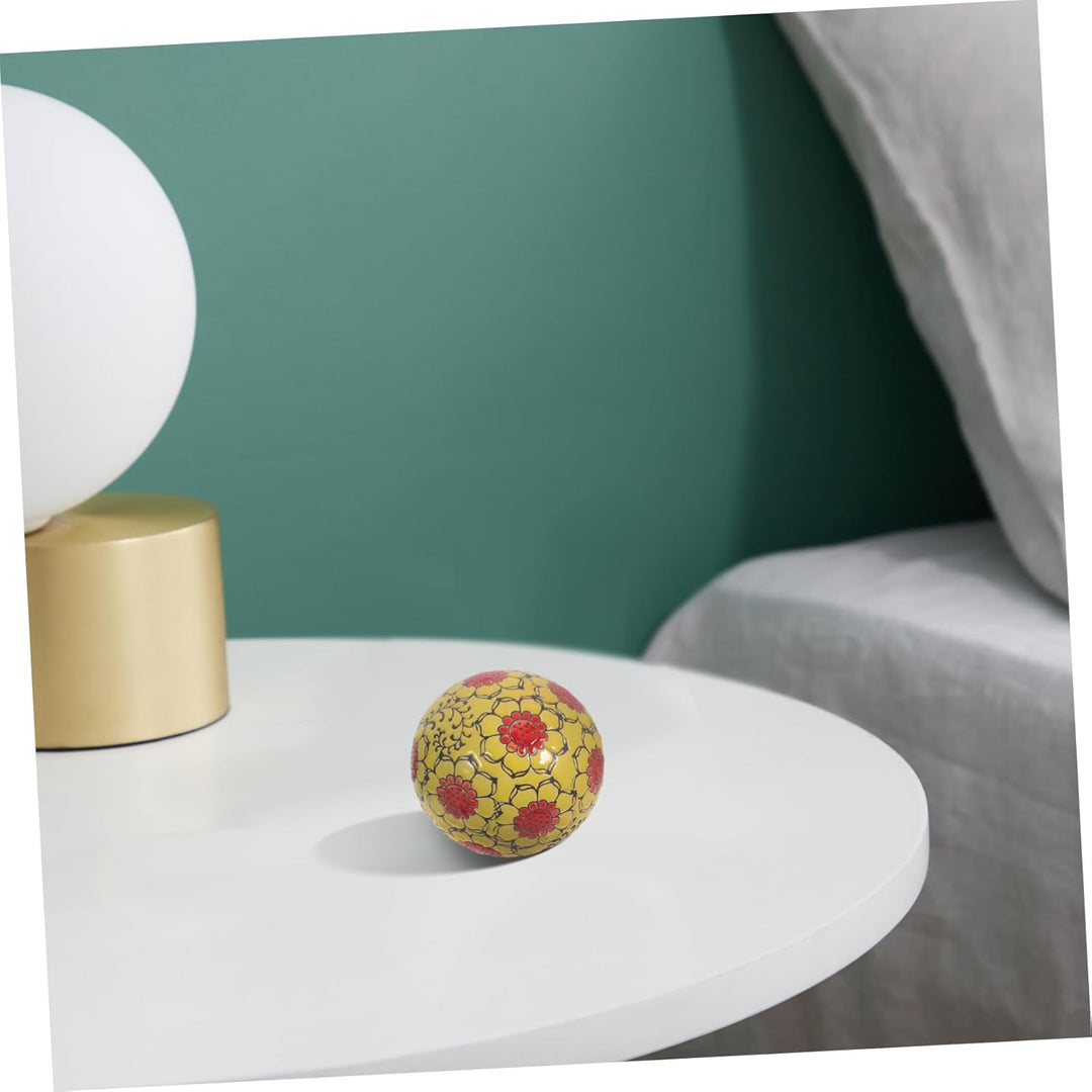 Veemoon 3Pcs Schwimmkugeln Keramik Porzellan Schwimmkugeln Teich Garten Balkon Teiche Deko Party Zub