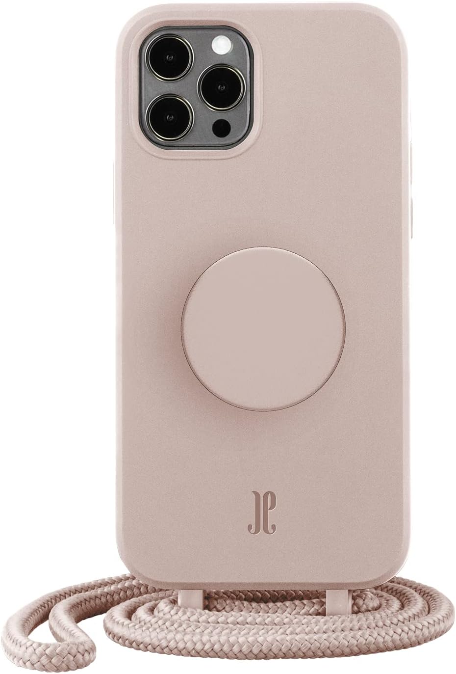 PopSockets x Just Elegance - Handyhülle für iPhone 12 Pro Max mit einer Abnehmbarereiner Geflochtene