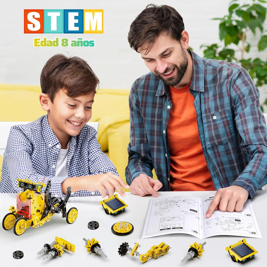 Hot Bee Solar Roboter Kinder, Experimente für Kinder ab 6-10, Geschenk Junge 8 9 10 11 12 Jahre, Spi