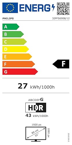 Philips Ambilight TV | 32PFS6908/12 | 80 cm (32 Zoll) LED Full HD Fernseher | 60 Hz | HDR | Smart TV