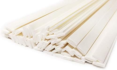 Kunststoffschweissdraht ABS 8x2mm Flach Weiss 900-1100mm Stäbe 1kg