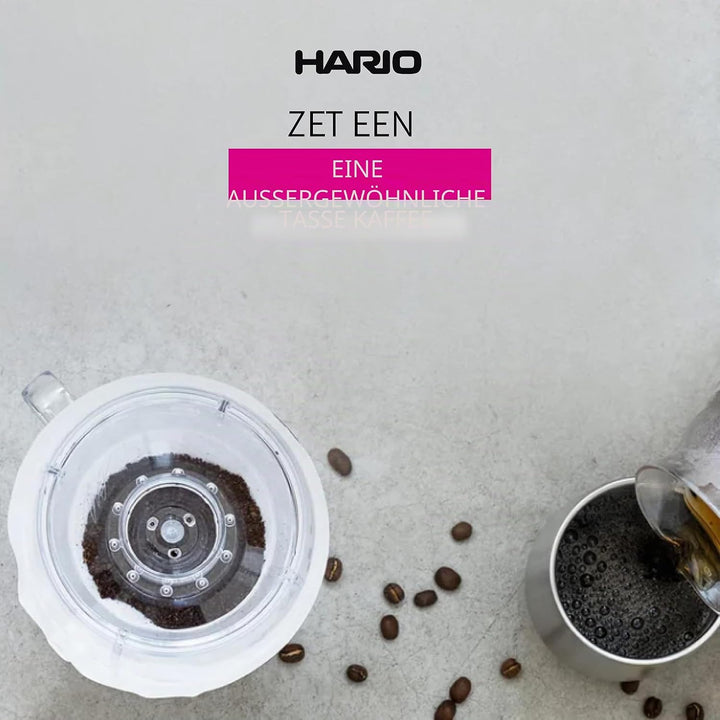 Hario V60 Kunststoff-Kaffeetropfer, Grösse 03, transparent Transparent 1-6 cups Kunstharz, Transpare