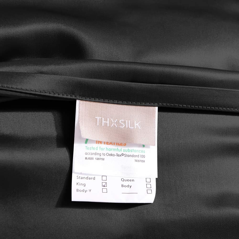 THXSILK 25 Momme Seide Kissenbezug für Haar und Haut - Maulbeerseide Kissenbezug - Hypoallergen mit