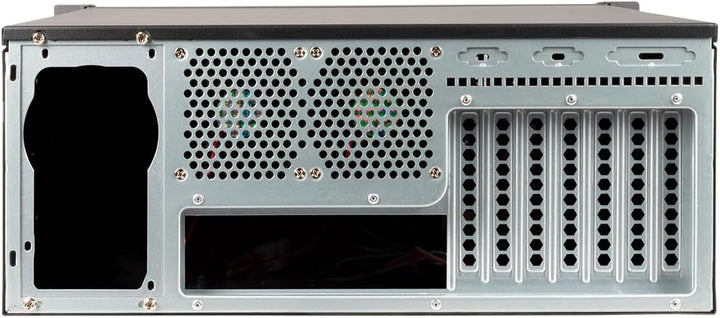 Unykach UK4229 EVO Rack-Gehäuse, Tiefe 480 mm, 2 USB3.0, 1 x 120 mm Lüfter und 2 x 80 mm Lüfter, Sch