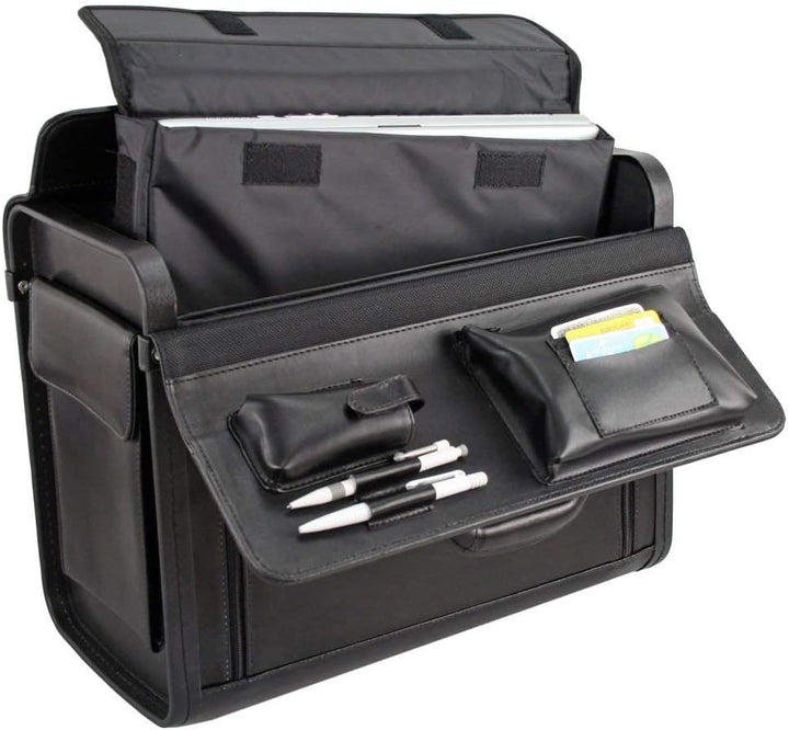 Pilotenkoffer Businesstrolley 45.5 cm schwarz
