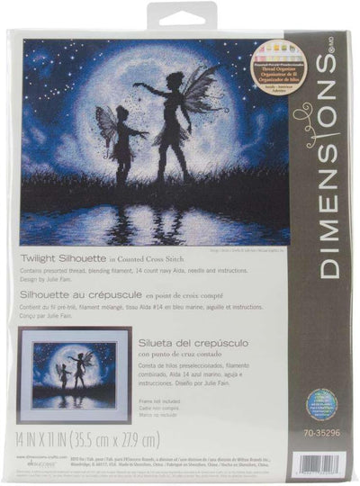 DIMENSIONS 70-35296 Twilight Silhouette, Cotton, Black, Blue, White, Twilight Silhouette