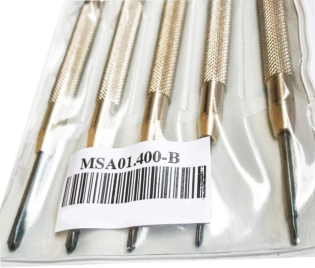 Horotec MSA 01.400-B Spezialschraubendreher Kreuz 5-teilig Swiss Made