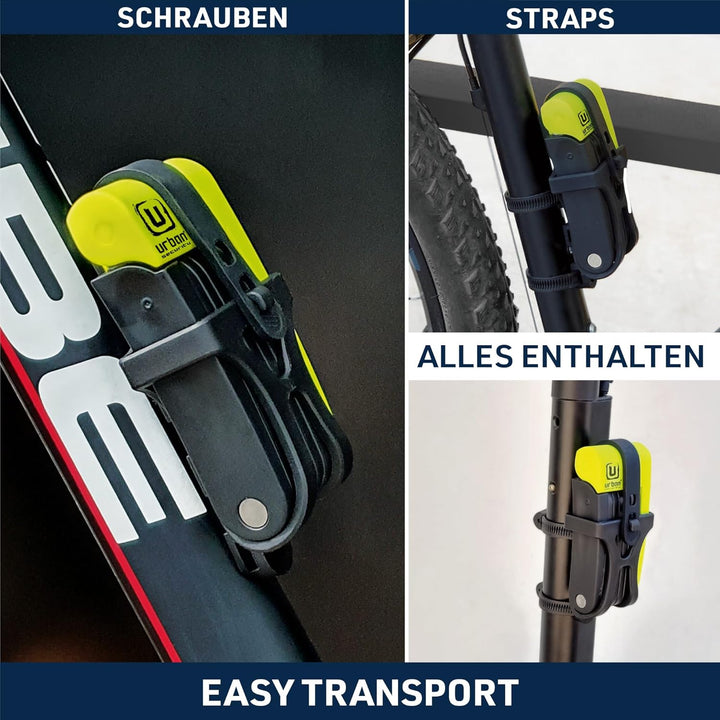 URBAN UR469Y Faltschloss Fahrrad, Sichtbar, 70cm Kompakter, Leichterer Transport ohne Lärm, Kratzsch