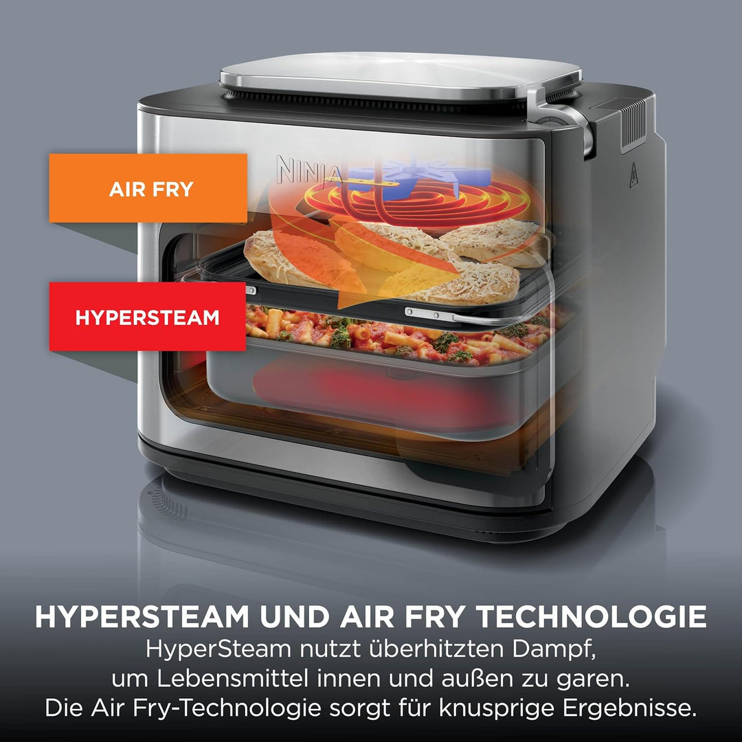 Ninja Combi 12-in-1 Multikocher, Ofen &amp; Heissluftfritteuse, Grau, SFP700EU. | 12 Kochfunktionen, Air