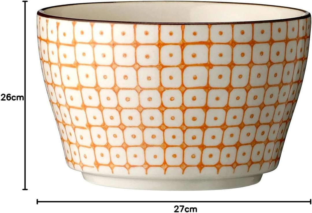 Bloomingville Schalen Carla, rot orange blau grün, Keramik, 6er Set, 11cm