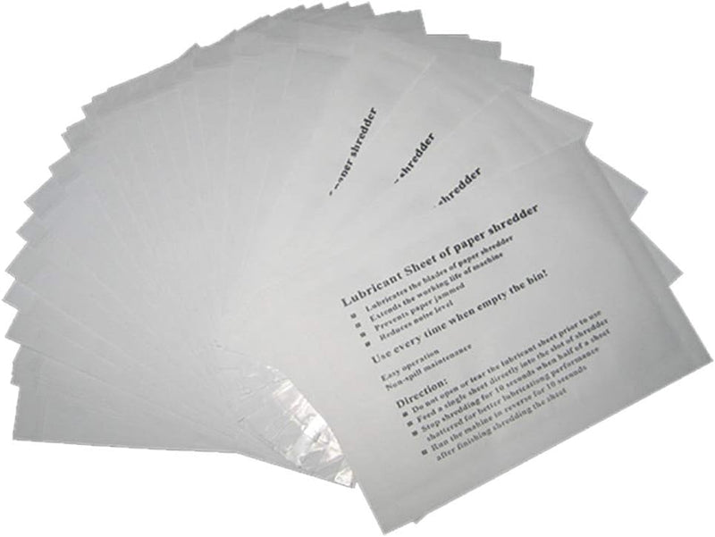 VANRA Ölpapier für Aktenvernichter,Shredder-Schmierblätter Shredder-Zubehör Ölblätter für alle Shred
