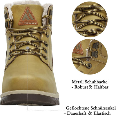 Mishansha Winterschuhe Warme Gefütterte Herren Damen Winterstiefel Wasserdicht Trekkingschuhe Wander