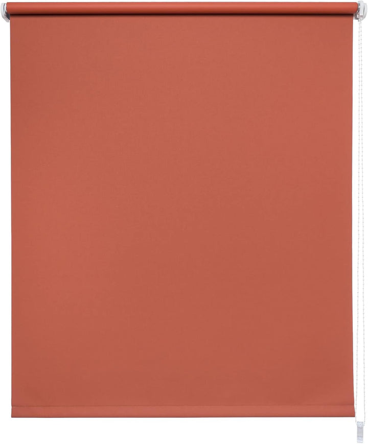 Liedeco® Rollo, Fenster Rollo, Kettenzug-Rollo / 92 x 180 cm, Terracotta/Verdunkelnd, Abdunkelnd, Bl