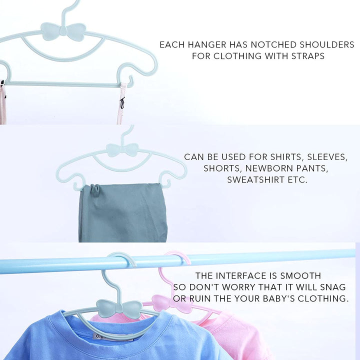 haweeli kleiderbügel Kinderkleiderbügel für Baby-, Kleinkind- und Kinderkleidung und Mäntel (29,5cm,