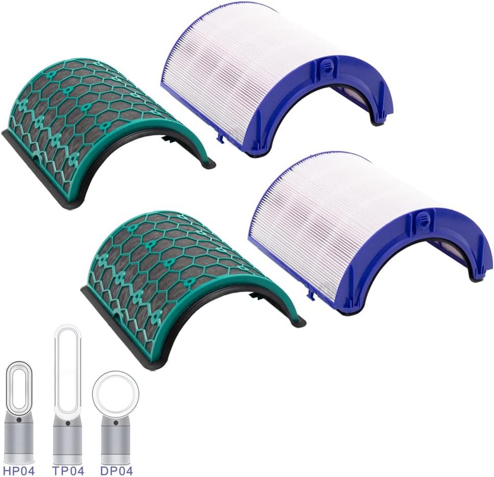 PRIMEBAG - Filter kompatibel mit Dyson Pure Cool TP04 DP04 Pure Hot+Cool HP04 Luftreiniger Heizlüfte