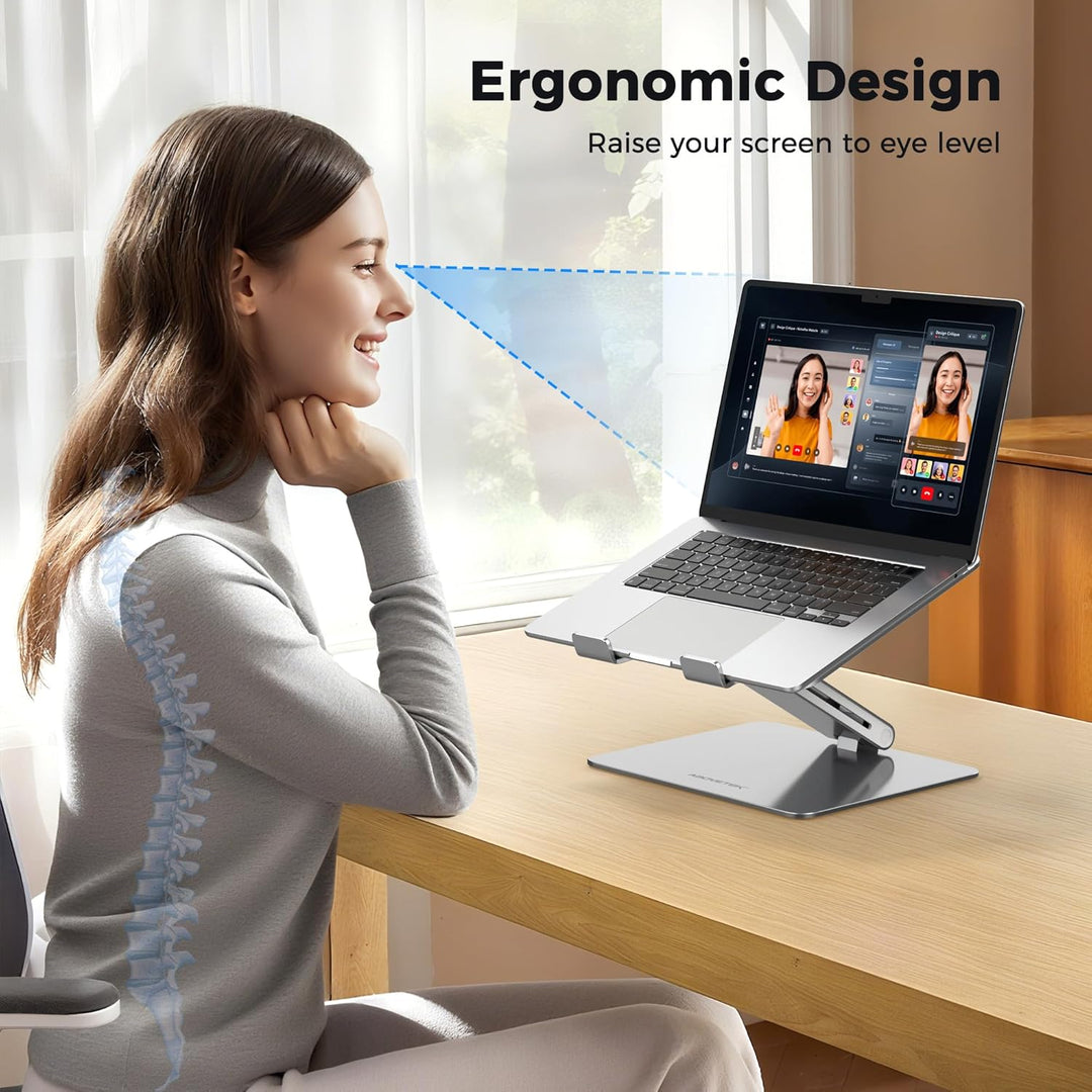 AboveTEK Laptop Ständer, Notebook Ständer mit Verstellbar Multi-Winkel, Laptopständer für MacBook Pr